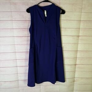 Zella Purple Sleeveless Pocket Perforated Tennis Golf Activewear Dress Medium
